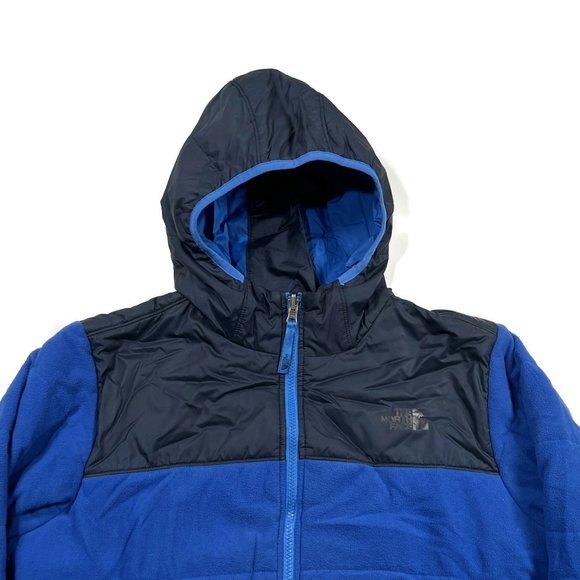 The North Face True or False Jacket Boys XL 18-20 Fleece‎ Zip Reversible Puffer - Picture 5 of 14